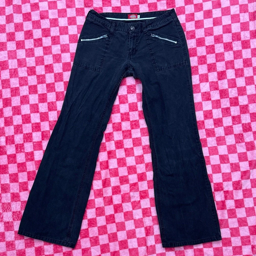 Dickies Black Straight Leg Jeans for Women - Picture 1 of 7